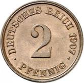 Obverse 2 Pfennig 1907 J