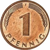 Obverse 1 Pfennig 1996 F