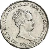 Obverse 4 Reales 1838 B PS