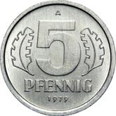 Obverse 5 Pfennig 1979 A