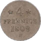 Reverse 4 Pfennig 1809 H