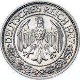 Obverse 50 Reichspfennig 1937 F
