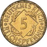 Obverse 5 Reichspfennig 1936 E