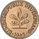 Reverse 2 Pfennig 1965 J
