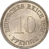 Obverse 10 Pfennig 1875 H
