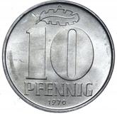 Obverse 10 Pfennig 1970 A