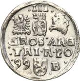 Reverse 3 Groszy (Trojak) 1599 B Bydgoszcz Mint