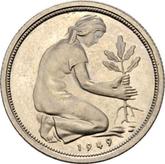 Reverse 50 Pfennig 1949 J Bank deutscher Länder