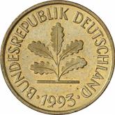 Reverse 5 Pfennig 1993 A