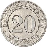 Obverse 20 Pfennig 1892 A