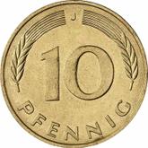 Obverse 10 Pfennig 1979 J