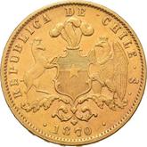 Reverse 10 Pesos 1870 So