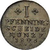 Reverse 1 Pfennig 1826 CvC