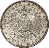 Reverse 2 Mark 1901 E Saxony