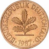 Reverse 2 Pfennig 1987 D