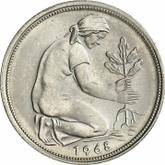 Reverse 50 Pfennig 1968 G