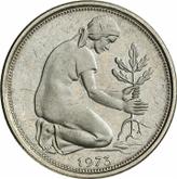 Reverse 50 Pfennig 1973 J