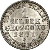 Reverse Silber Groschen 1871 C
