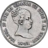 Obverse 10 Reales 1843 M CL