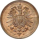 Reverse 1 Pfennig 1887 J