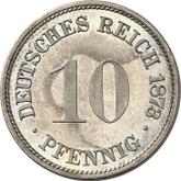 Obverse 10 Pfennig 1873 B