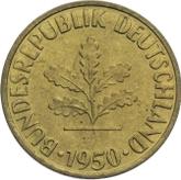 Reverse 10 Pfennig 1950 G