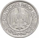Obverse 50 Reichspfennig 1930 F