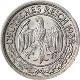 Obverse 50 Reichspfennig 1938 G