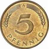 Obverse 5 Pfennig 1996 A