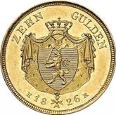 Reverse 10 Gulden 1826 H. R.