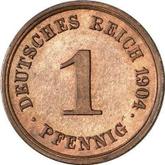 Obverse 1 Pfennig 1904 G