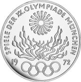 Obverse 10 Mark 1972 F Games of the XX Olympiad