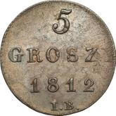 Reverse 5 Groszy 1812 IB