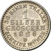 Reverse Silber Groschen 1826 D