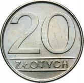 Reverse 20 Zlotych 1984 MW