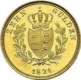 Reverse 10 Gulden 1824 W