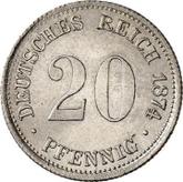 Obverse 20 Pfennig 1874 F