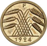 Reverse 50 Reichspfennig 1924 F