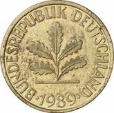 Reverse 10 Pfennig 1989 D