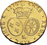 Reverse Double Louis d'Or 1776 L