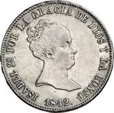 Obverse 10 Reales 1842 M CL