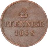 Reverse 2 Pfennig 1846