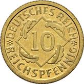 Obverse 10 Reichspfennig 1930 J