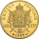 Reverse 100 Francs 1862 BB