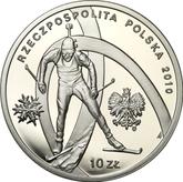 Obverse 10 Zlotych 2010 MW ET Polish Olympic Team - Vancouver 2010