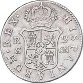 Reverse 2 Reales 1801 S CN