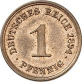 Obverse 1 Pfennig 1894 E