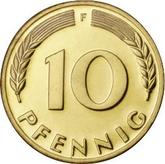 Obverse 10 Pfennig 1972 F