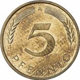 Obverse 5 Pfennig 1992 A