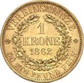 Reverse Krone 1862 B